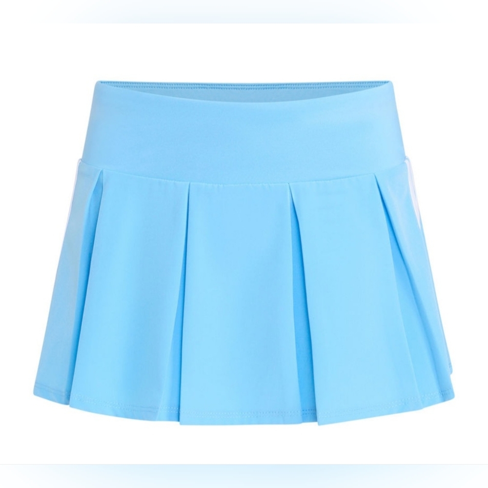 Adidas Big Kids Girls Skort Sz L/14 Lt Blue - Picture 6 of 13